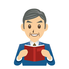 ビジネスマン C 読書