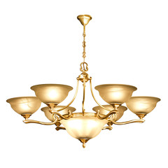 Vintage chandelier isolated on white