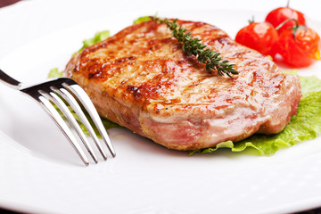 Grilled steak