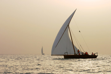 Sunset Dhows
