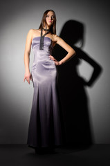 Fototapeta premium Fashion portrait of young girl
