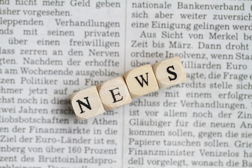 Fototapeta premium Neuigkeiten