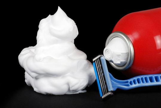 Shaving Cream Razor And Can