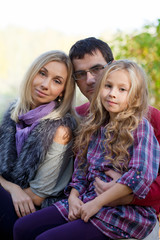 Obraz premium Family Enjoying Walk In Park