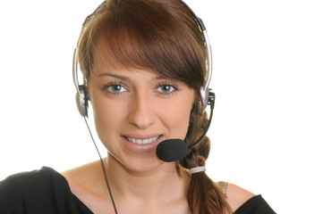 Call center worker.