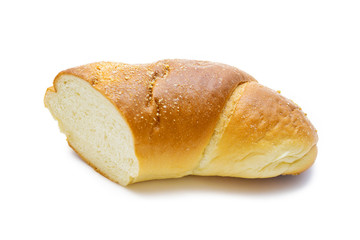 bread on a white background
