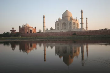 Foto auf Acrylglas Taj Mahal - Wasserspiele © Bittner KAUFBILD.de