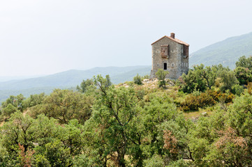Fototapeta premium The Panissars blockhouse, Le Perthus, France