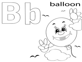 Coloring Alphabet for Kids,B
