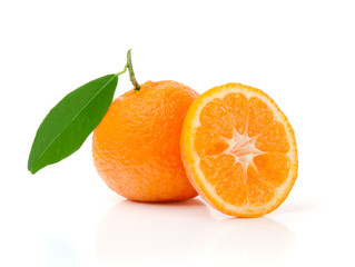 Fototapeta na wymiar Fresh Tangerine Fruits
