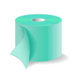 A roll of toilet paper.