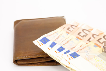 Wallet with cash
