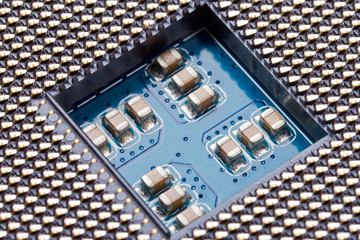 Close up of micro processor