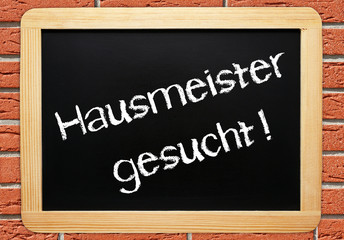 Obraz premium Hausmeister gesucht !