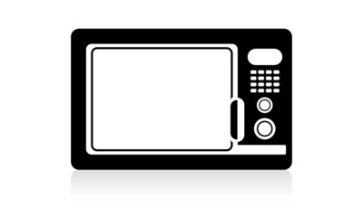 Stylized microwave symbol.