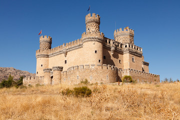 Old Castle Manzanares el Real near Madrid, Spain.