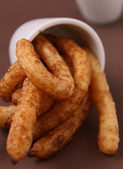 closeup on churros