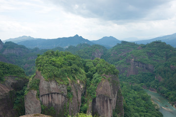 Fototapeta na wymiar Wuyi mountain landscape