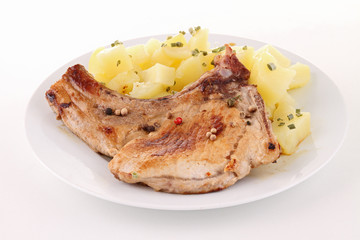 pork chop with potato