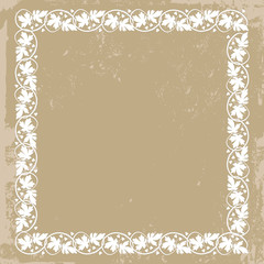 Vintage floral frame