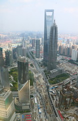 Shanghai Huangpu River overlooking the scenery