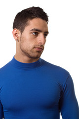 Man in Blue Shirt