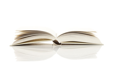 Pages of an open book, on white. More photo about book on my por