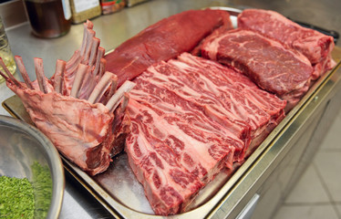 Meat ready for cooking