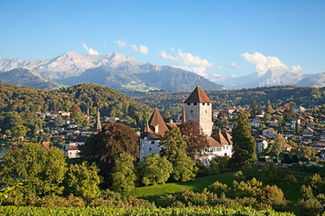 Fototapeta premium Spiez castle