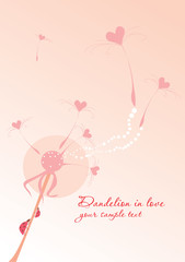 Fototapeta na wymiar Dandelion in love.cdr