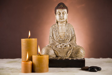 Buddha closeup, religion concept