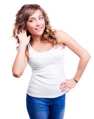 Fototapeta premium interested woman