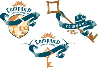 Vintage symbols for firms