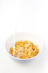 Cornflakes in bowl