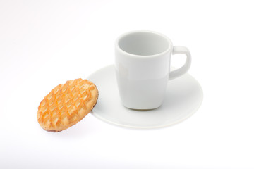Obraz na płótnie Canvas Espresso with cookie