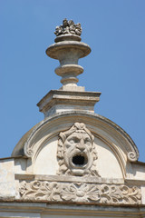 Fototapeta na wymiar rze¼ba na Gołębnik Villa Borghese w Rzymie