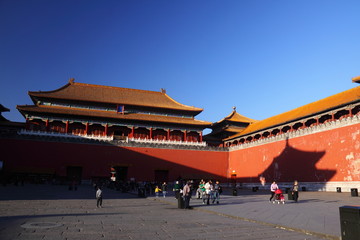 Forbidden City under the blue sky