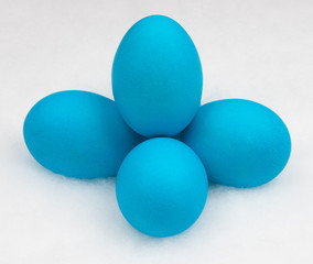 blue eggs