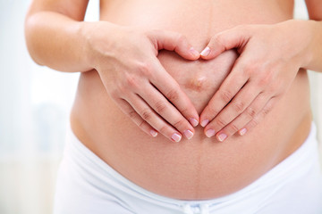 Heart Shaped Pregnancy Portrait