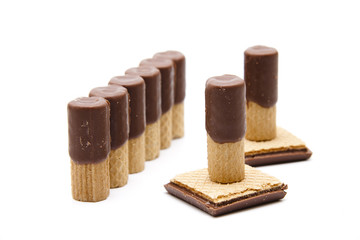 Gebäck mit Schokolade