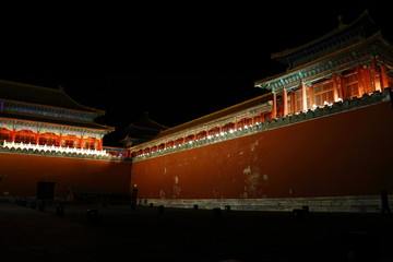 Forbidden City at night
