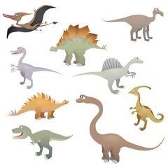 Behang Dinosaurussen Dinosaurus set