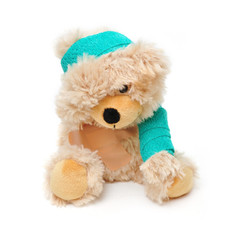 verletzter Teddybär