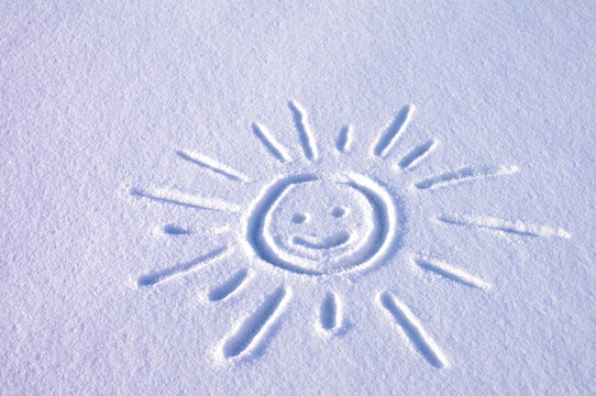 Rysunek śnieg