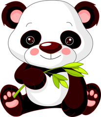 Obraz premium Fun zoo. Panda