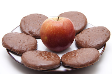 Lebkuchen mit Apfel
