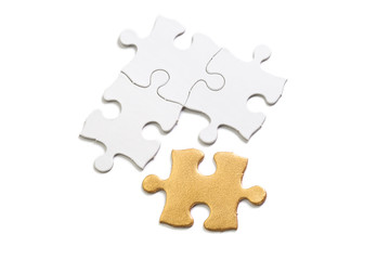 Fototapeta premium Golden Puzzle