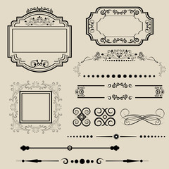 Ornamental borders and frames