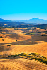 Fototapeta premium Landscape of Tuscany near Volterra, Italy.