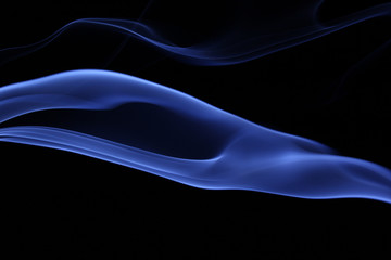 Fototapeta premium Streszczenie dymu na czarnym tle